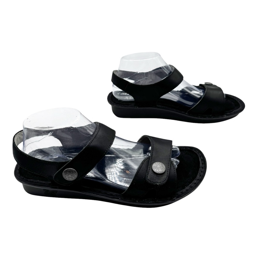 NEW Alegria Vienna Oiled Black Sandals Women’s EU 40 US 9.5-10 Comfort - Picture 2 of 15